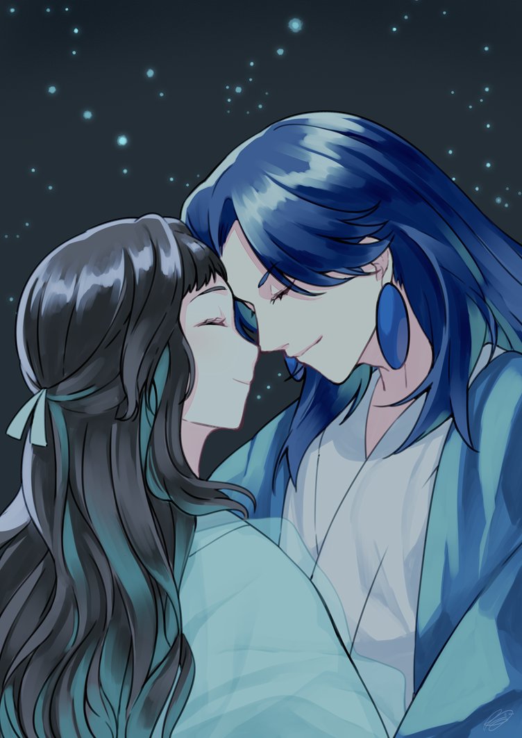 laojun and li qingning (luo xiaohei zhanji and 1 more) drawn by rkp