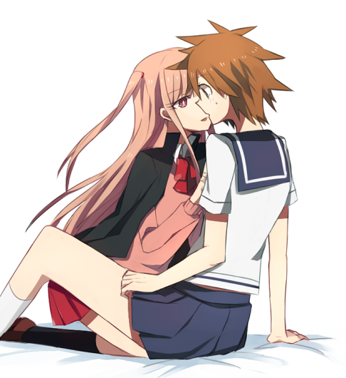 atarashi ako and eguchi sera (saki and 1 more) drawn by aoki_shizumi
