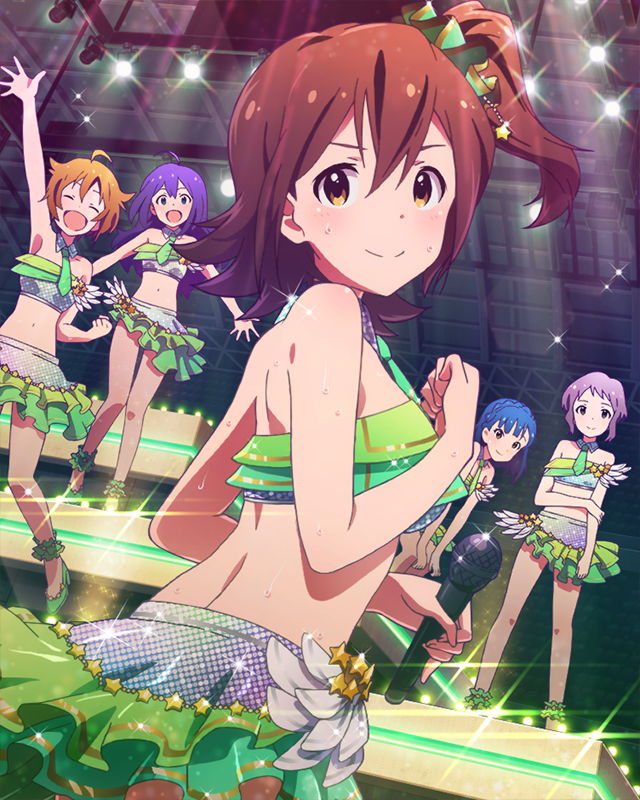 makabe mizuki, nanao yuriko, ibuki tsubasa, mochizuki anna, and kasuga mirai (idolmaster and 1 more)
