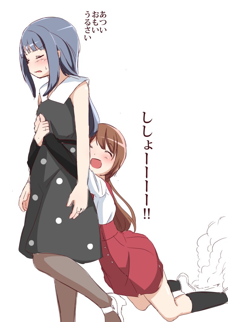nanami yachiyo and yui tsuruno (mahou shoujo madoka magica and 1 more) drawn by abutomato