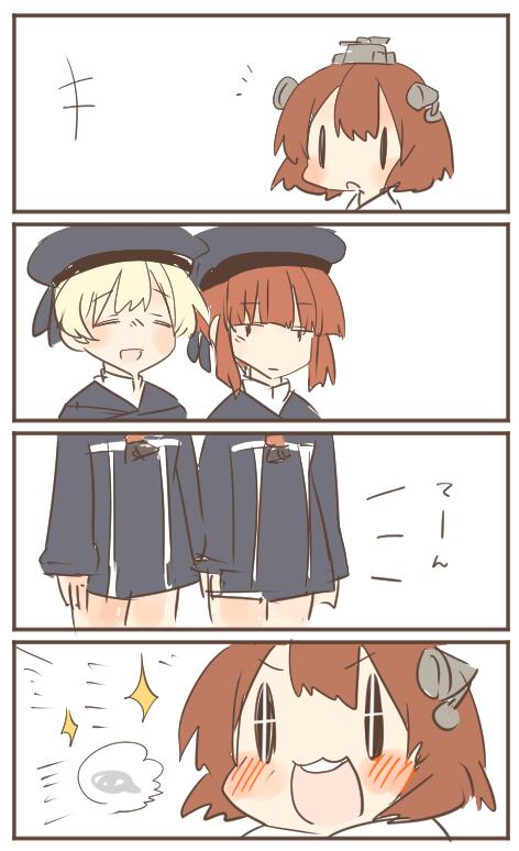 yukikaze, z1 leberecht maass, and z3 max schultz (kantai collection) drawn by rebecca_(keinelove)