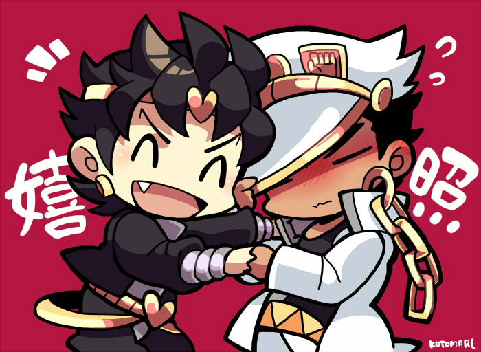 kujo jotaro (jojo no kimyou na bouken and 1 more) drawn by kotorai