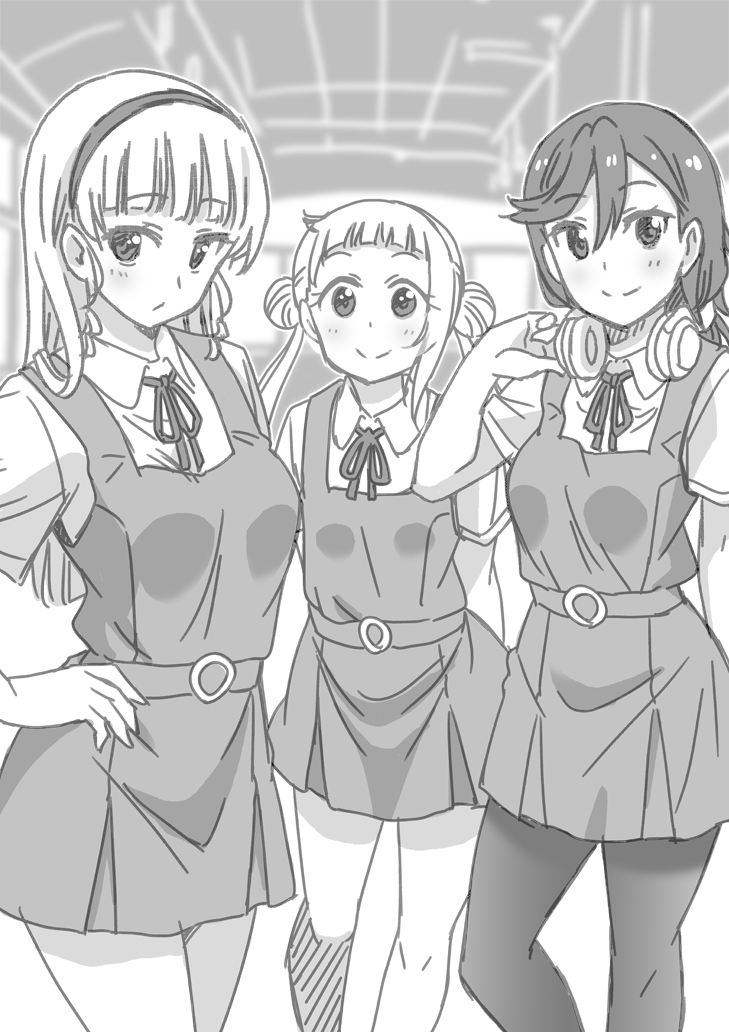 shibuya kanon, heanna sumire, and arashi chisato (love live! and 1 more) drawn by marugoshi_teppei
