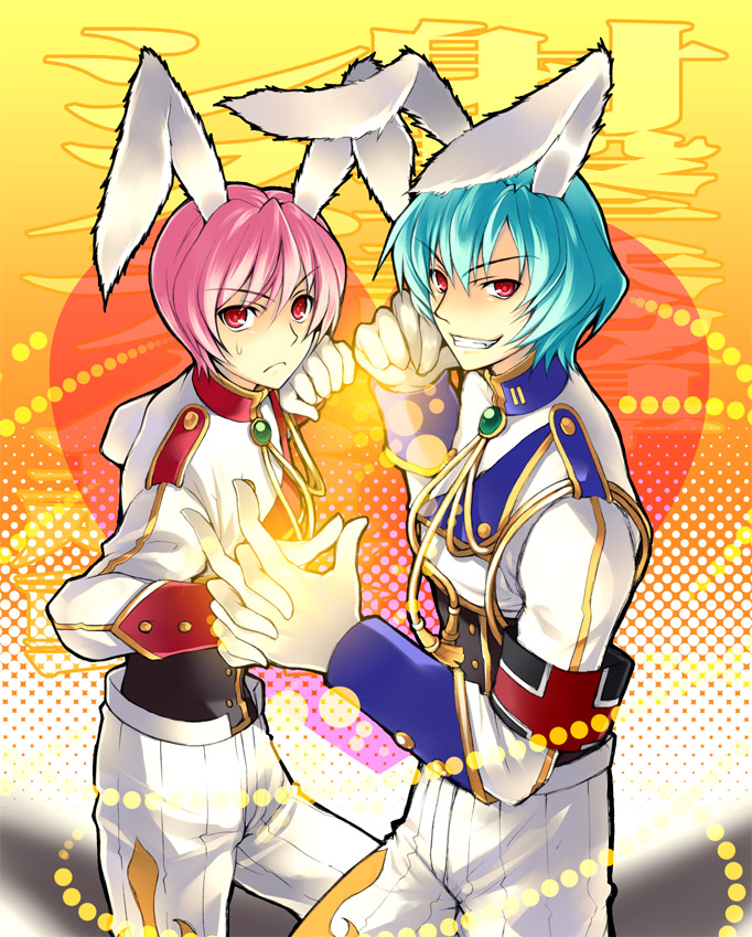 chiester410 and chiester45 (umineko no naku koro ni) drawn by honda_tamanosuke