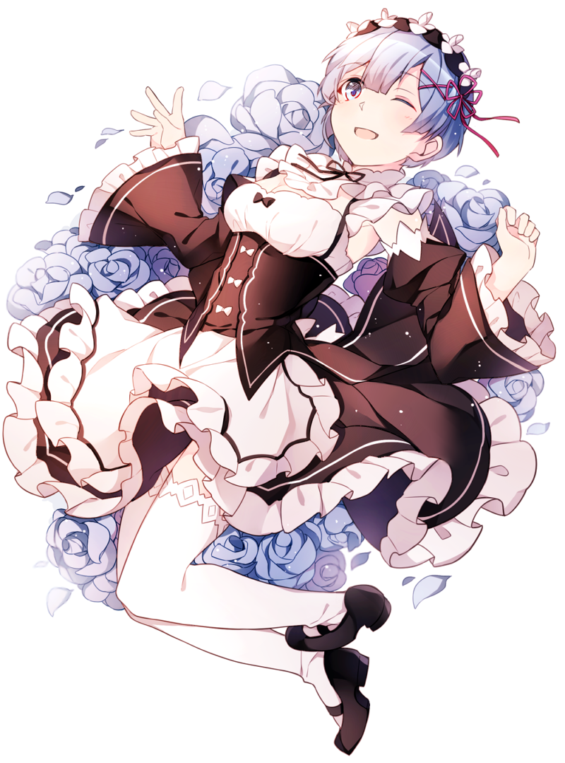 rem (re:zero kara hajimeru isekai seikatsu) drawn by hizuki_miya