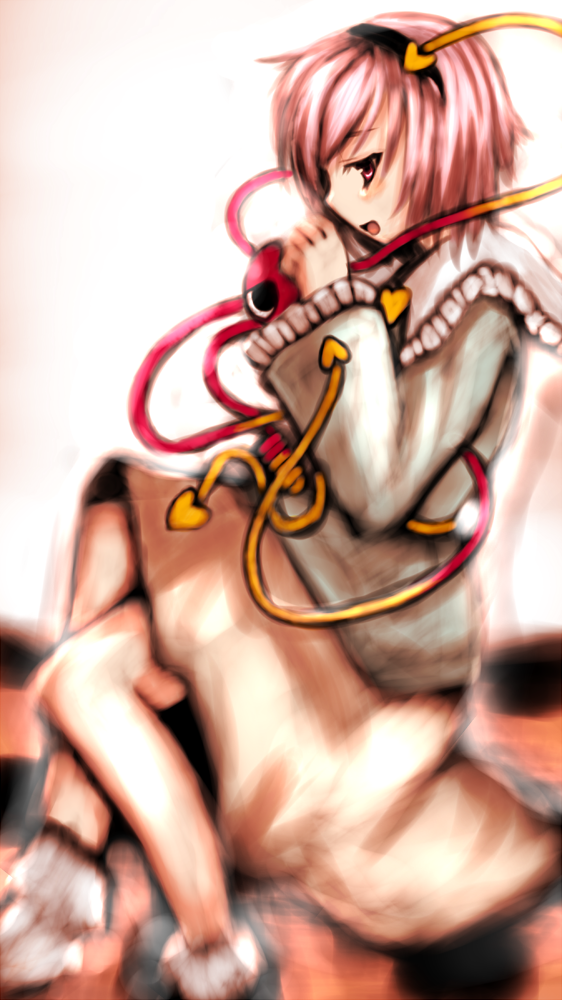 komeiji satori (touhou) drawn by irusu