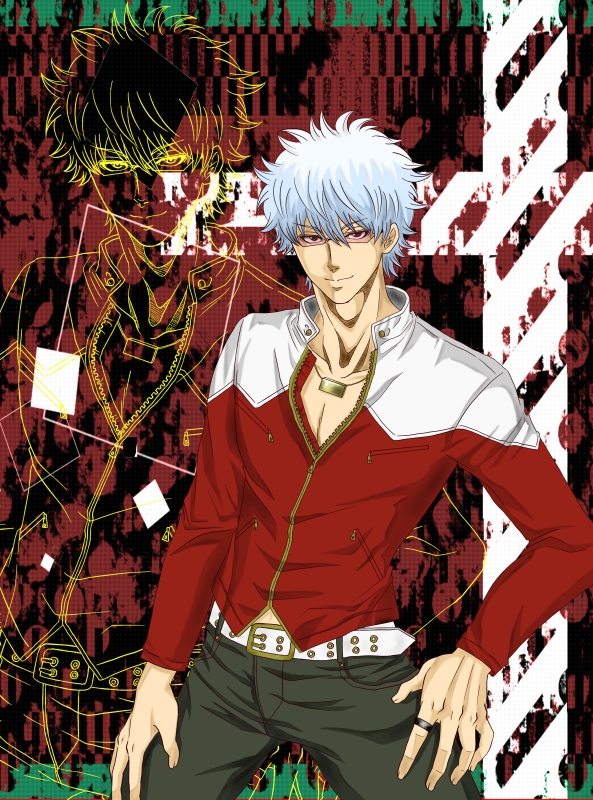barnaby brooks jr. and sakata gintoki (tiger & bunny and 1 more) drawn by eriko71