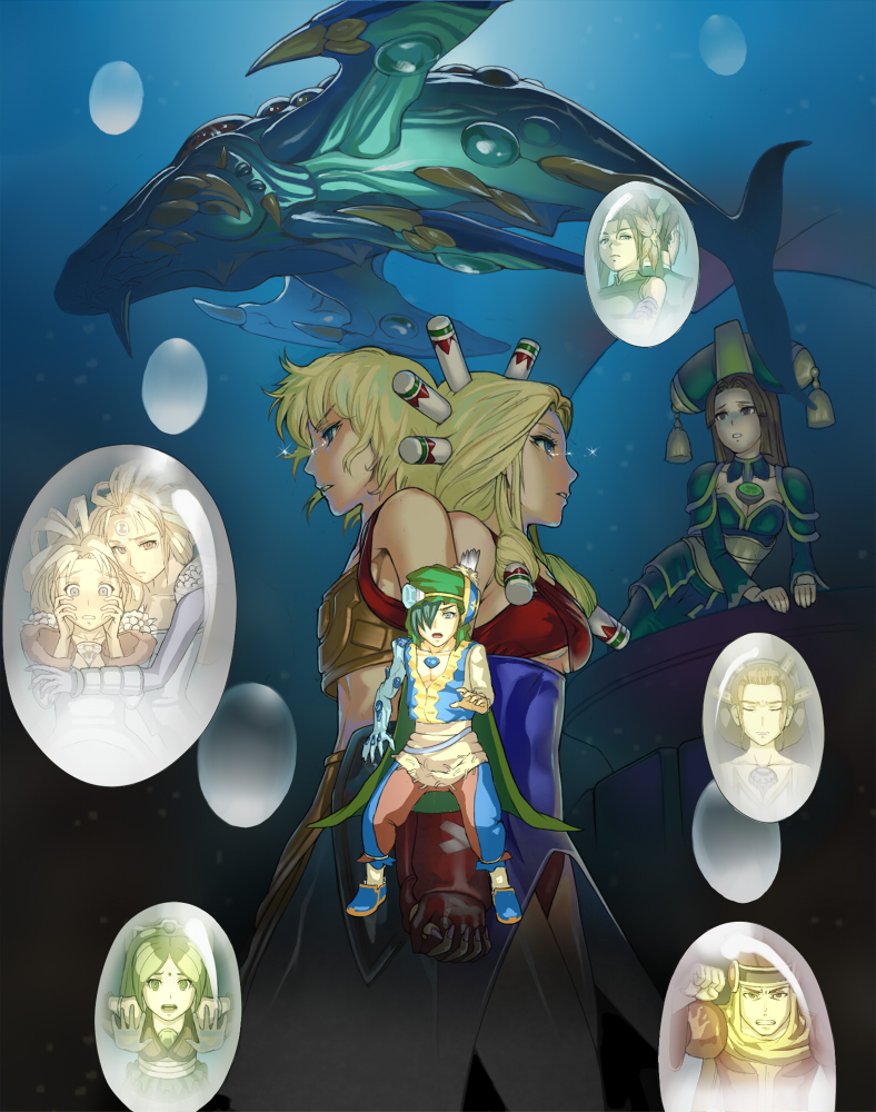imu, toto, lady pearl, elazul, blackpearl, and 4 more (seiken densetsu and 1 more) drawn by mimizou