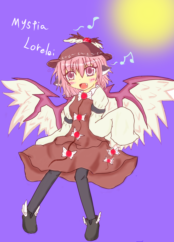 mystia lorelei (touhou) drawn by onsen_tamago_(onnsenn)
