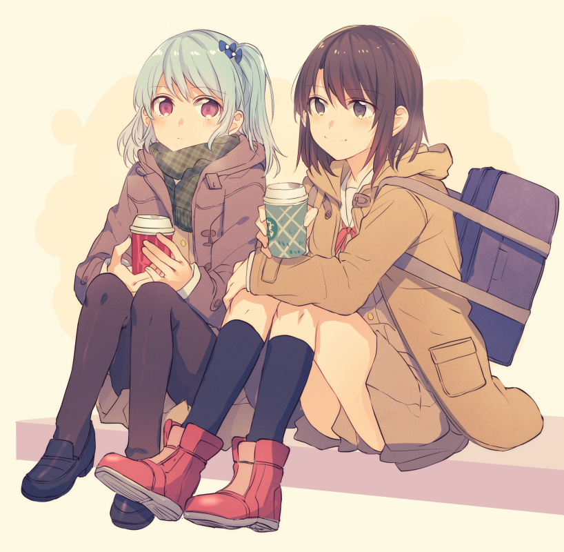 okusawa misaki and matsubara kanon (bang dream!) drawn by mikan-uji