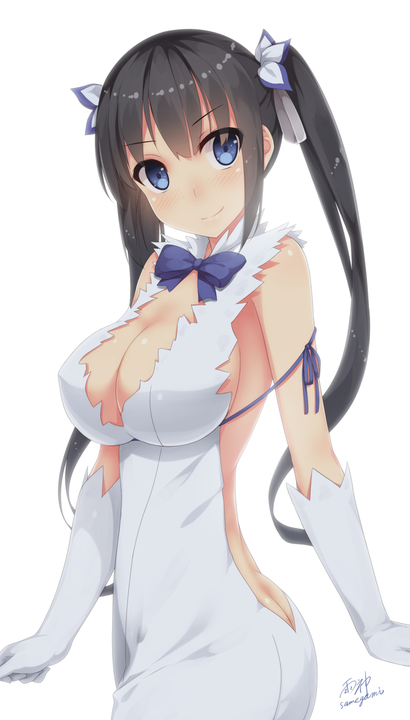 hestia (dungeon ni deai wo motomeru no wa machigatteiru darou ka) drawn by samegami