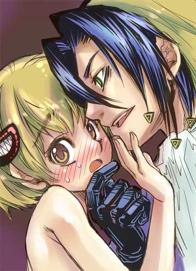 katsuragi yako and nougami neuro (majin tantei nougami neuro) drawn by suika_(suika-dokei)