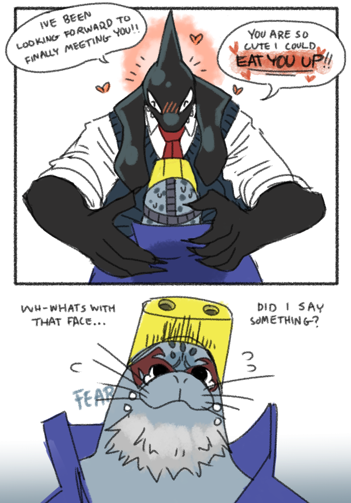 selkie and gang orca (boku no hero academia) drawn by foazycozy