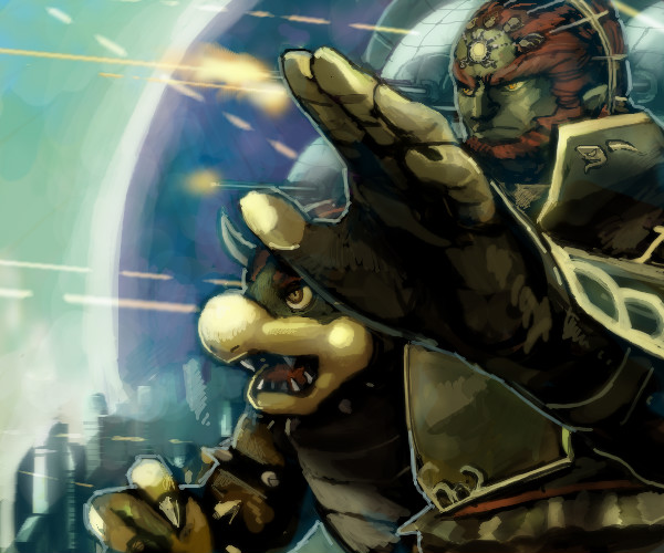 bowser and ganondorf (the legend of zelda and 3 more)