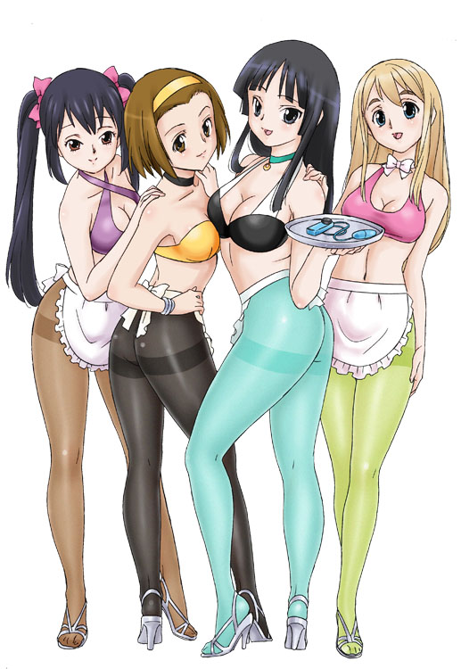 akiyama mio, nakano azusa, tainaka ritsu, and kotobuki tsumugi (k-on!) drawn by uraharukon