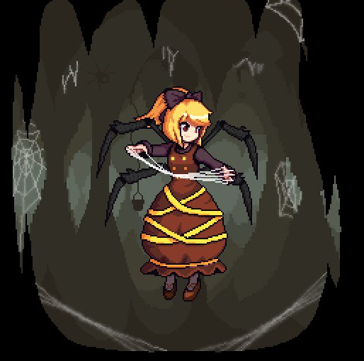 kurodani yamame (touhou) drawn by the_hammer