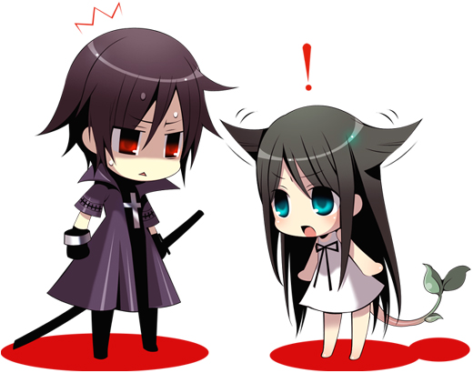 saya and shiki (saya no uta and 1 more)