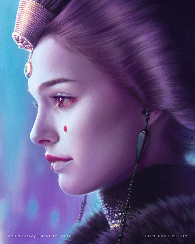 padme amidala and natalie portman (star wars and 1 more) drawn by tara_phillips