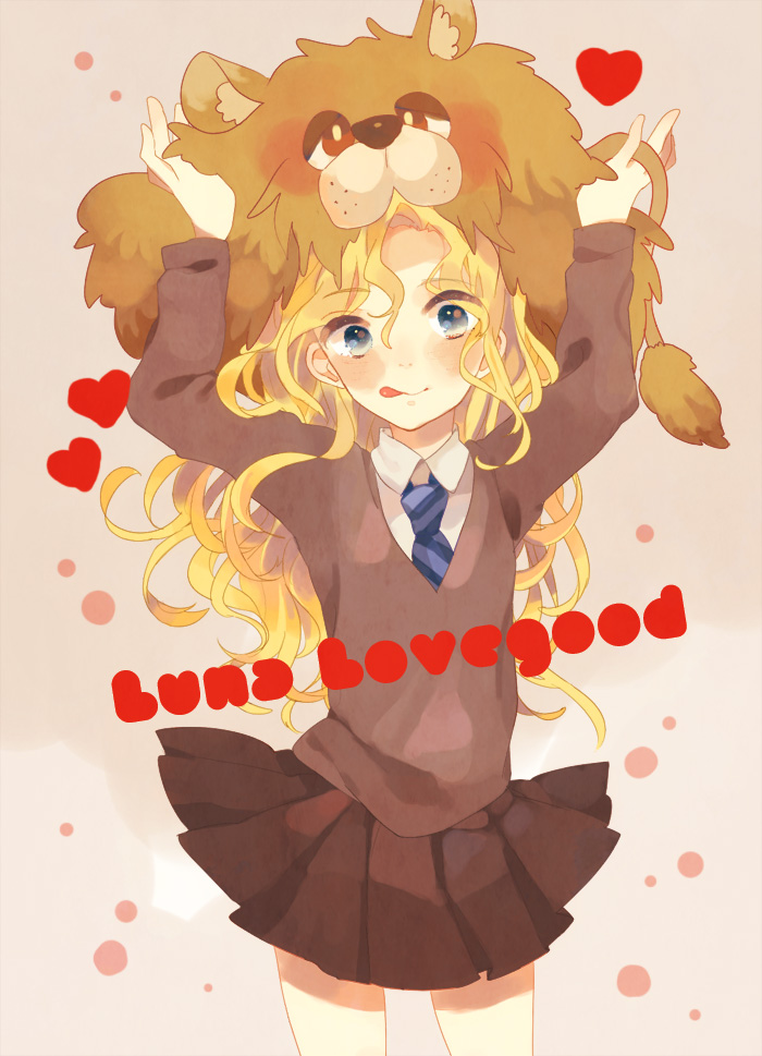 luna lovegood (wizarding world and 1 more) drawn by miyako_(xxxbibit)
