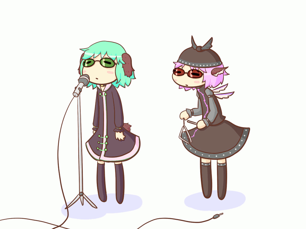 mystia lorelei and kasodani kyouko (touhou) drawn by ponzholic
