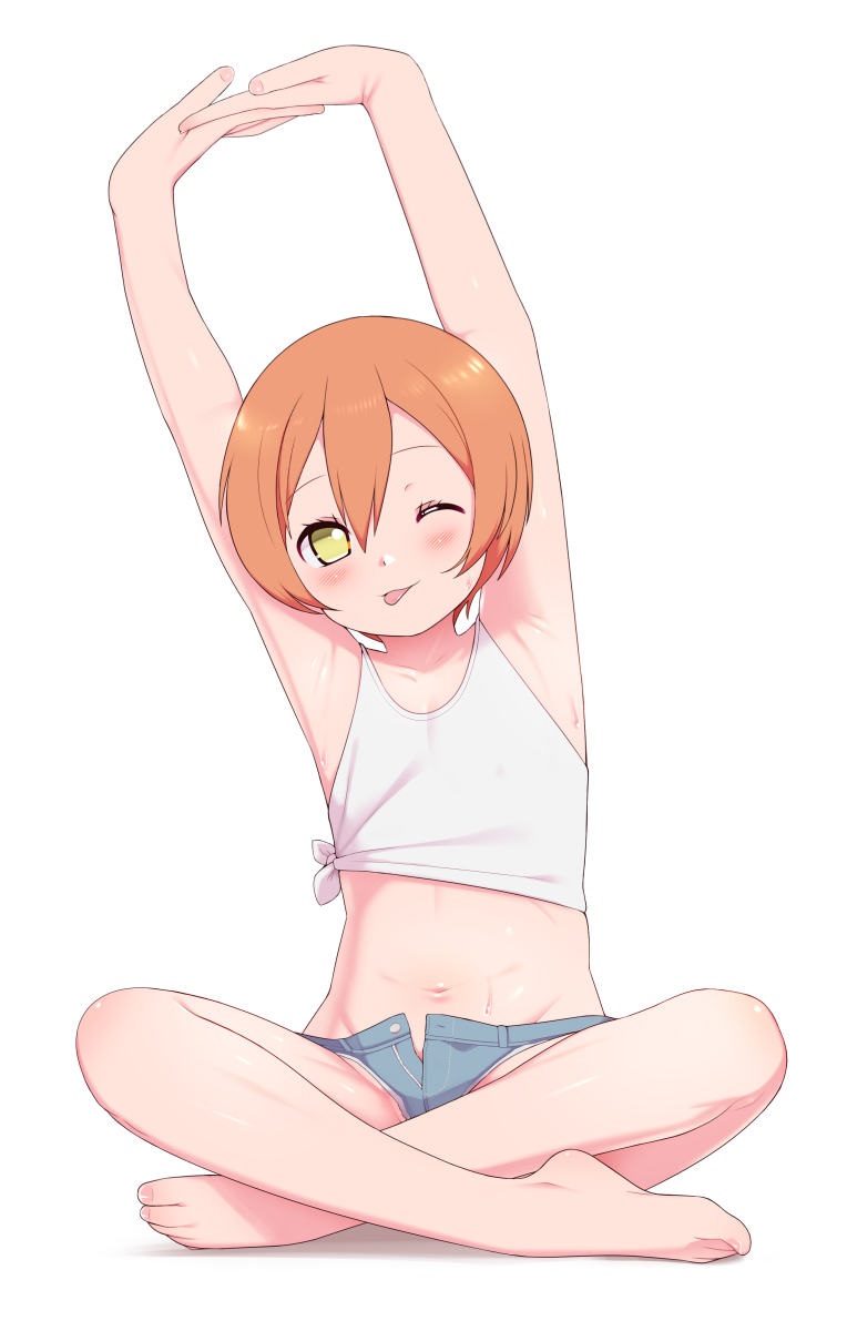 hoshizora rin (love live! and 1 more) drawn by maidforge