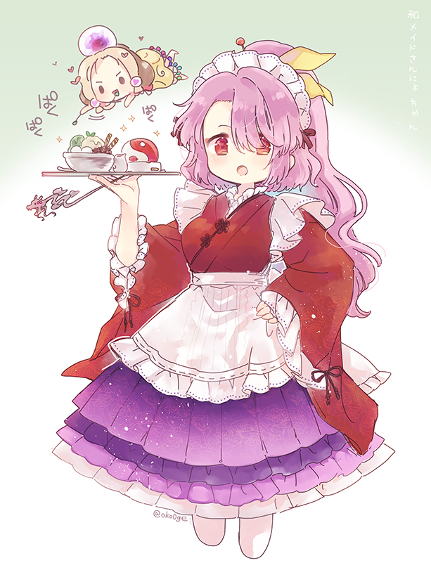 komakusa sannyo and tamatsukuri misumaru (touhou) drawn by biyon