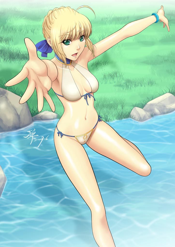 artoria pendragon and saber (fate and 1 more) drawn by dan_(kumadan)