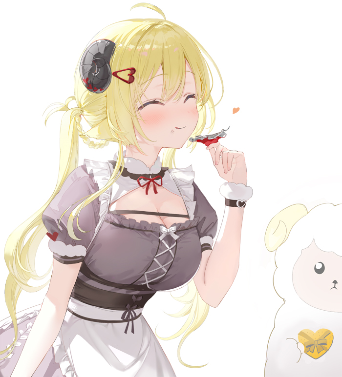 tsunomaki watame and watamate (hololive) drawn by fuumi_(radial_engine)