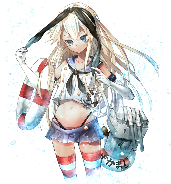 shimakaze and rensouhou-chan (kantai collection) drawn by garamgum