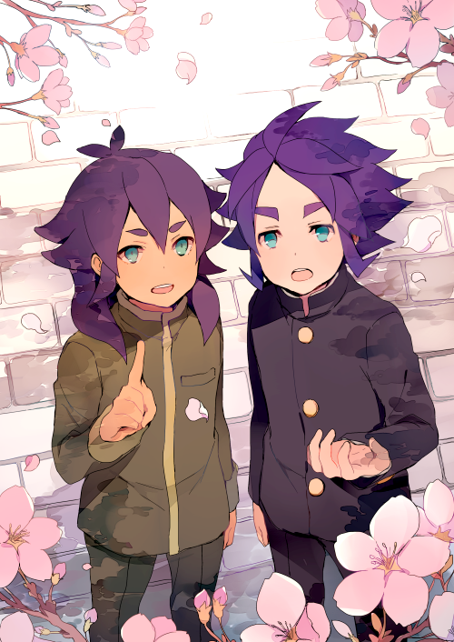 kishibe taiga and yukimura hyouga (inazuma eleven and 1 more) drawn by tokio_neo