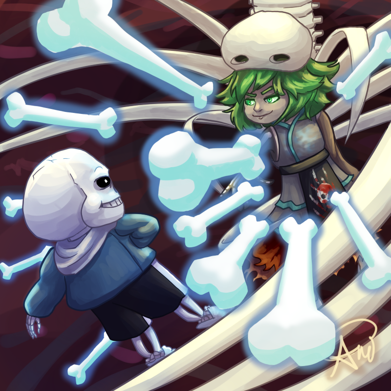 sans, kitsugai sese, and ex-sese (undertale and 1 more) drawn by imitationpie