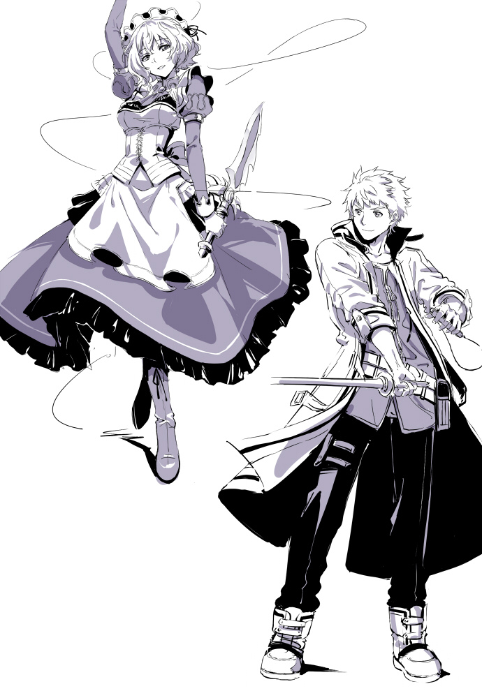 sharon kreuger and toval randonneur (eiyuu densetsu and 2 more) drawn by werkbau