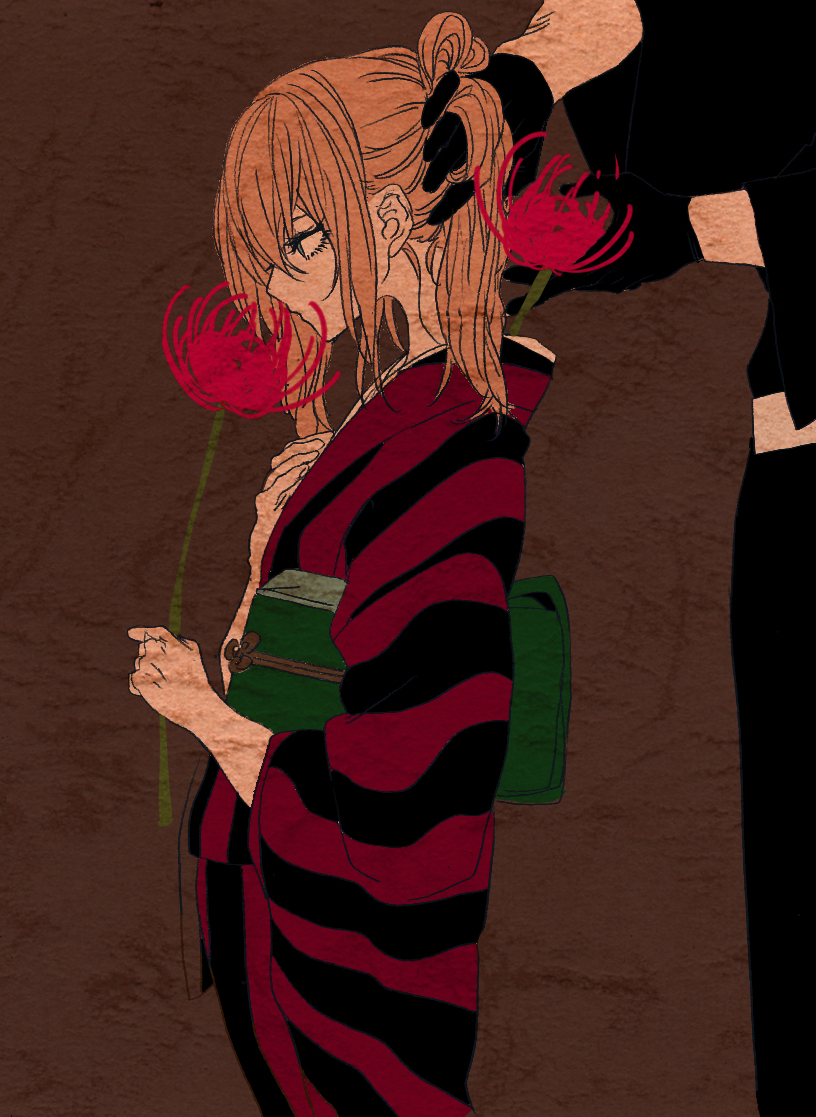 midare toushirou and shokudaikiri mitsutada (touken ranbu) drawn by zashima
