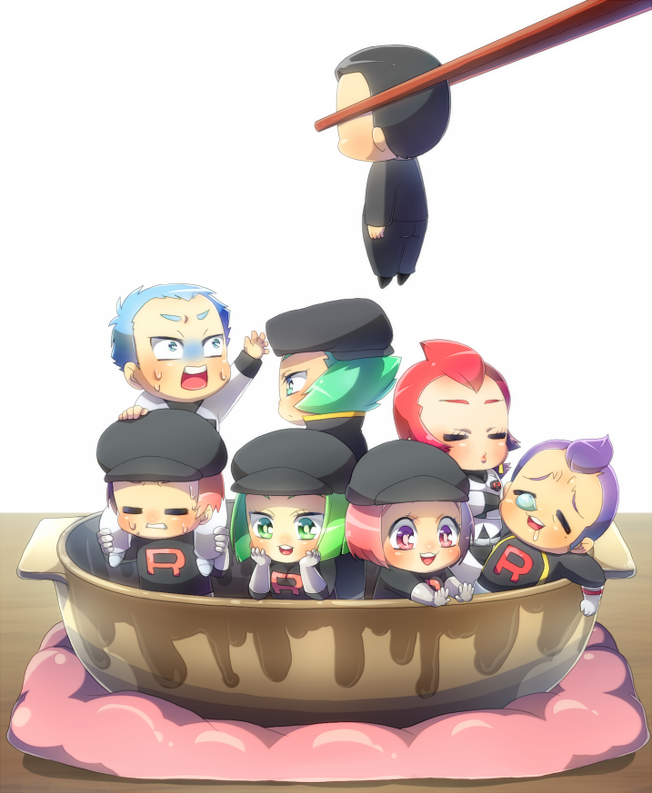 giovanni, team rocket grunt, archer, proton, ariana, and 1 more (pokemon and 2 more) drawn by naoto_(yandereheaven)