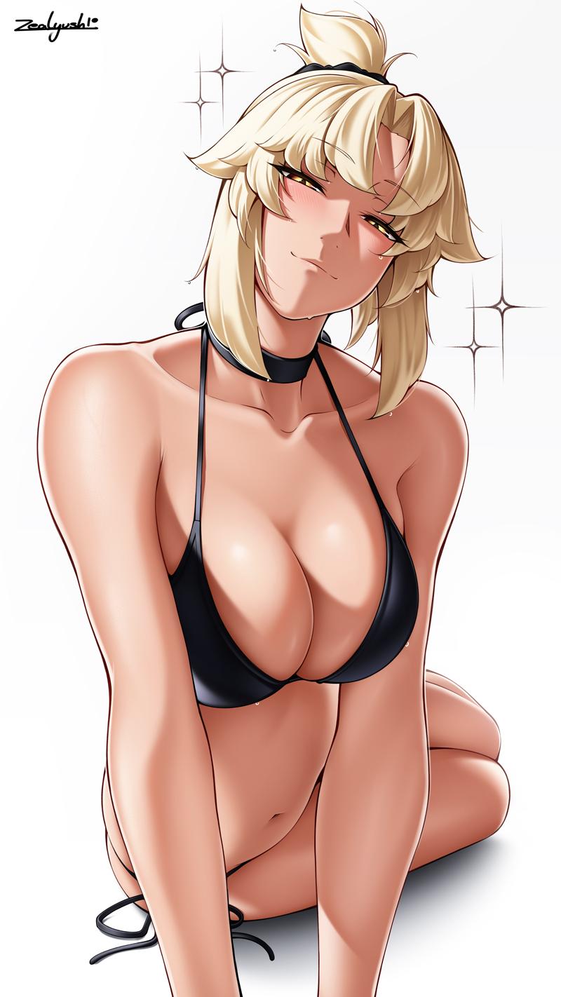 mordred (fate and 1 more) drawn by zealyush