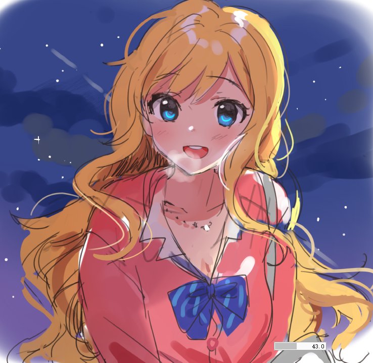 ohtsuki yui (idolmaster and 1 more) drawn by wenquangua
