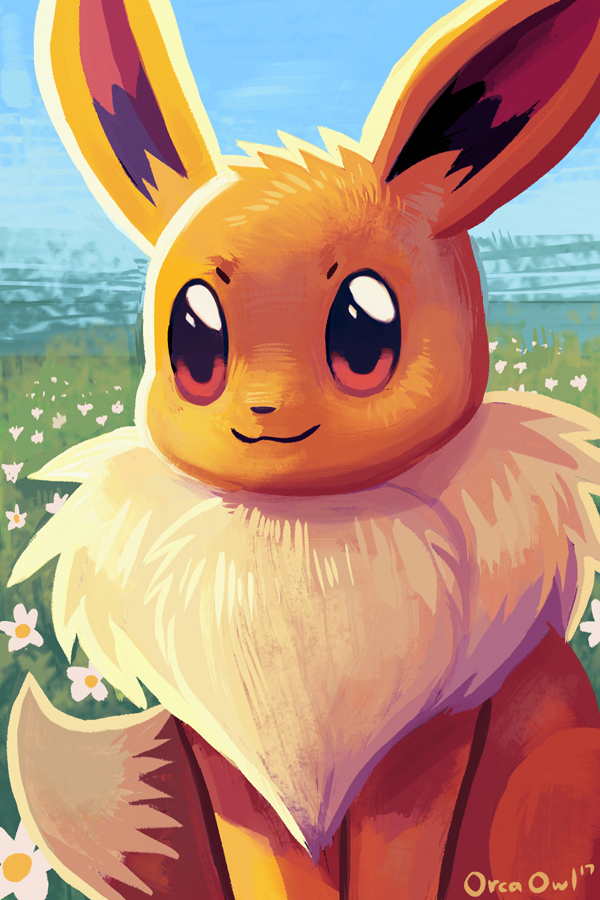 eevee (pokemon) drawn by orcaowl