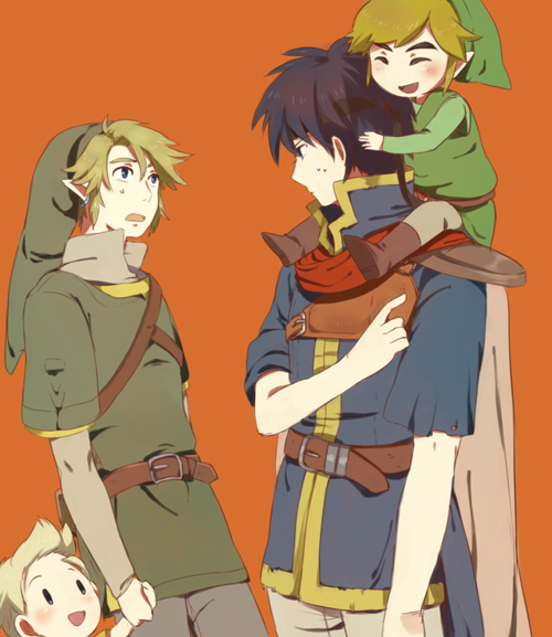 link, ike, toon link, and lucas (fire emblem and 7 more)