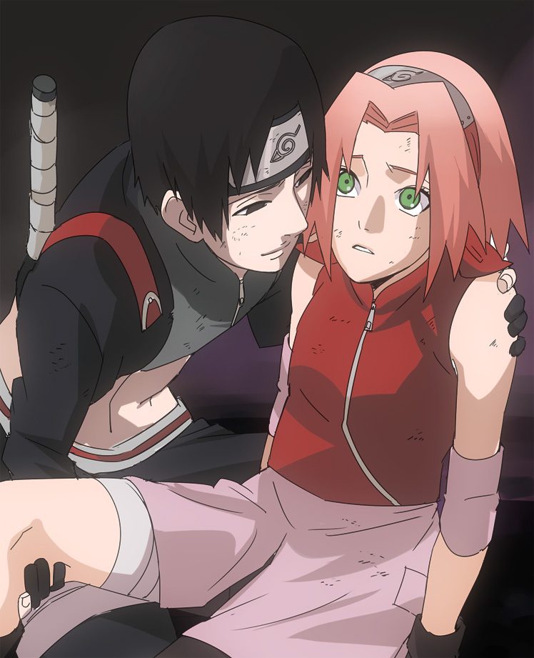 haruno sakura and sai (naruto and 1 more) drawn by ageha