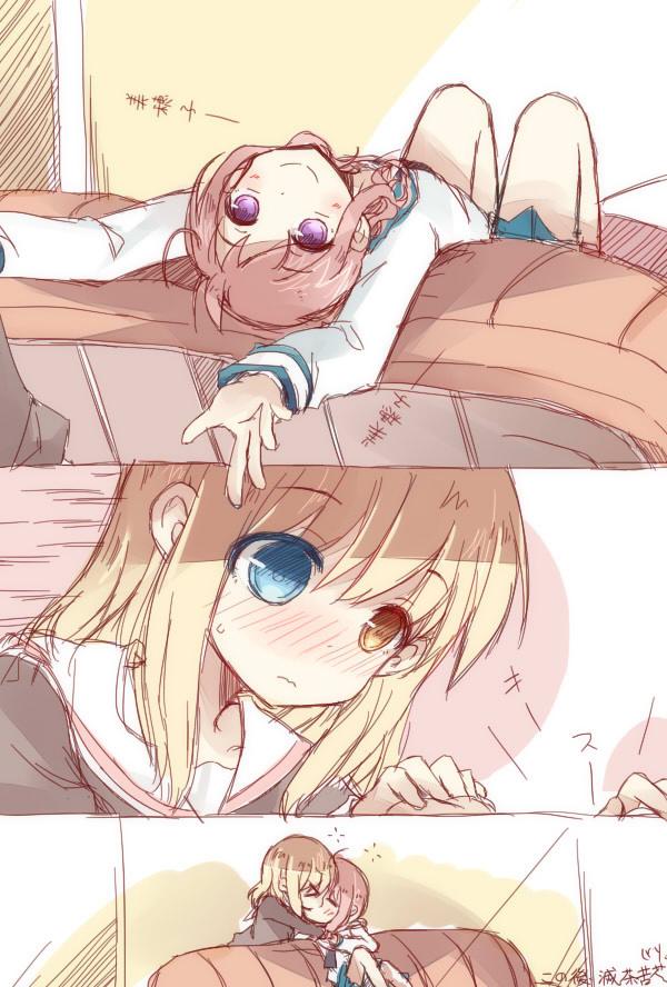 takei hisa and fukuji mihoko (saki) drawn by fud