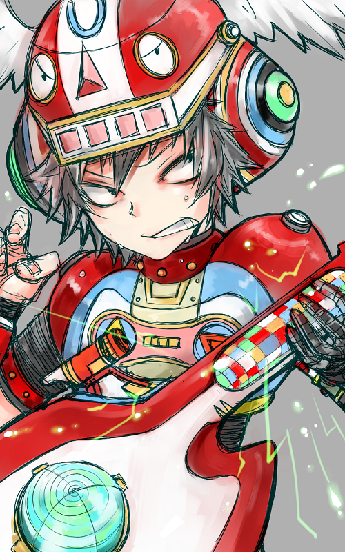 gitaroo man and u-1 (gitaroo man) drawn by 91_(ichi0630)