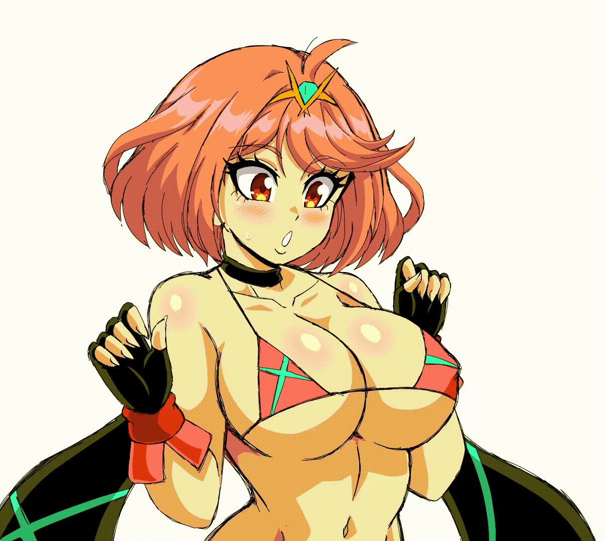 pyra (xenoblade chronicles and 1 more) drawn by lewdamone