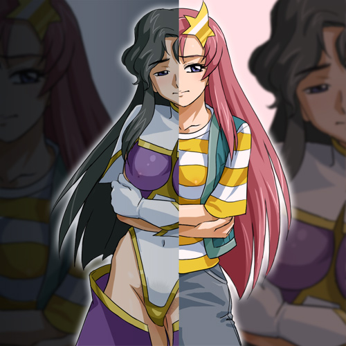 meer campbell (gundam and 2 more) drawn by haruyama_kazunori