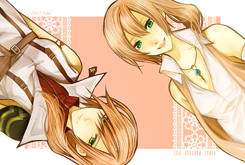 lightning farron and serah farron (final fantasy and 1 more) drawn by kanae_(aab)
