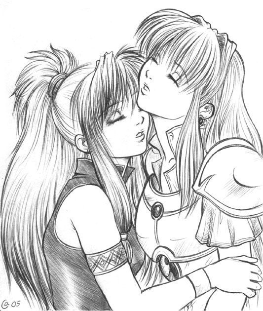 eirika and marisa (fire emblem and 1 more) drawn by autumn-sacura