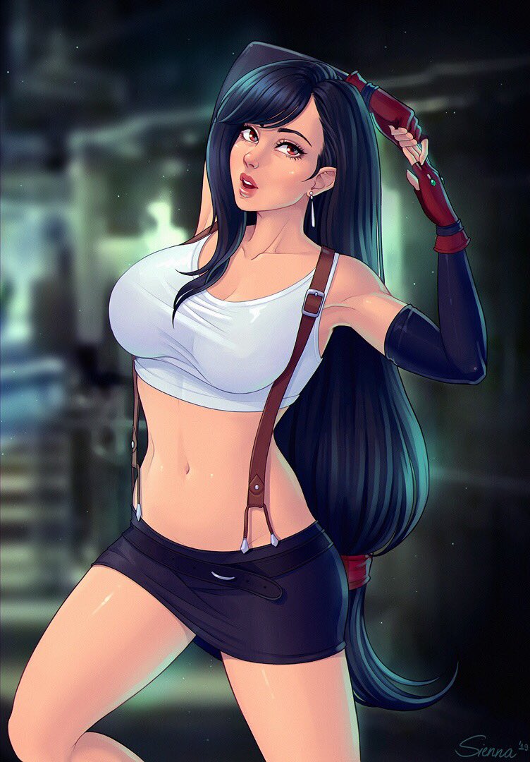 tifa lockhart (final fantasy and 1 more) drawn by sienna_artwork
