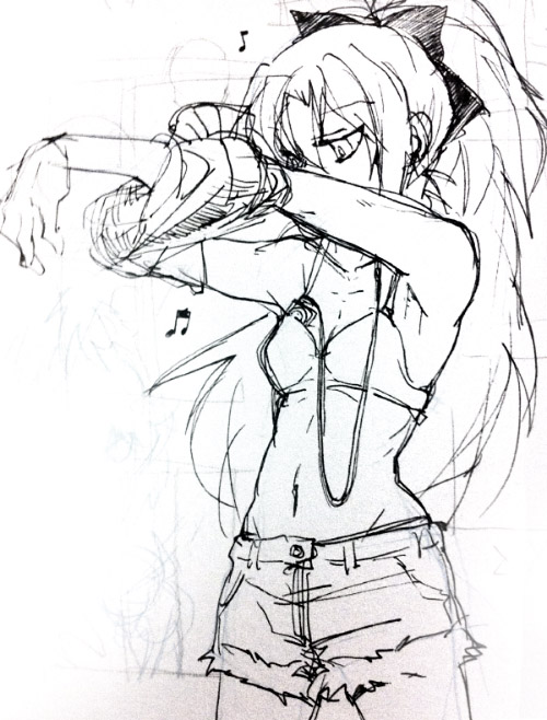 sakura kyoko (mahou shoujo madoka magica and 1 more) drawn by silverxp