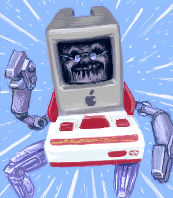 apple inc. and 1 more drawn by sakkan