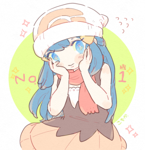 dawn (pokemon and 1 more) drawn by katiko