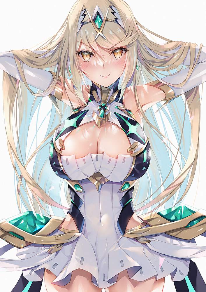 mythra (xenoblade chronicles and 1 more) drawn by inoue_takuya_(tactactak)